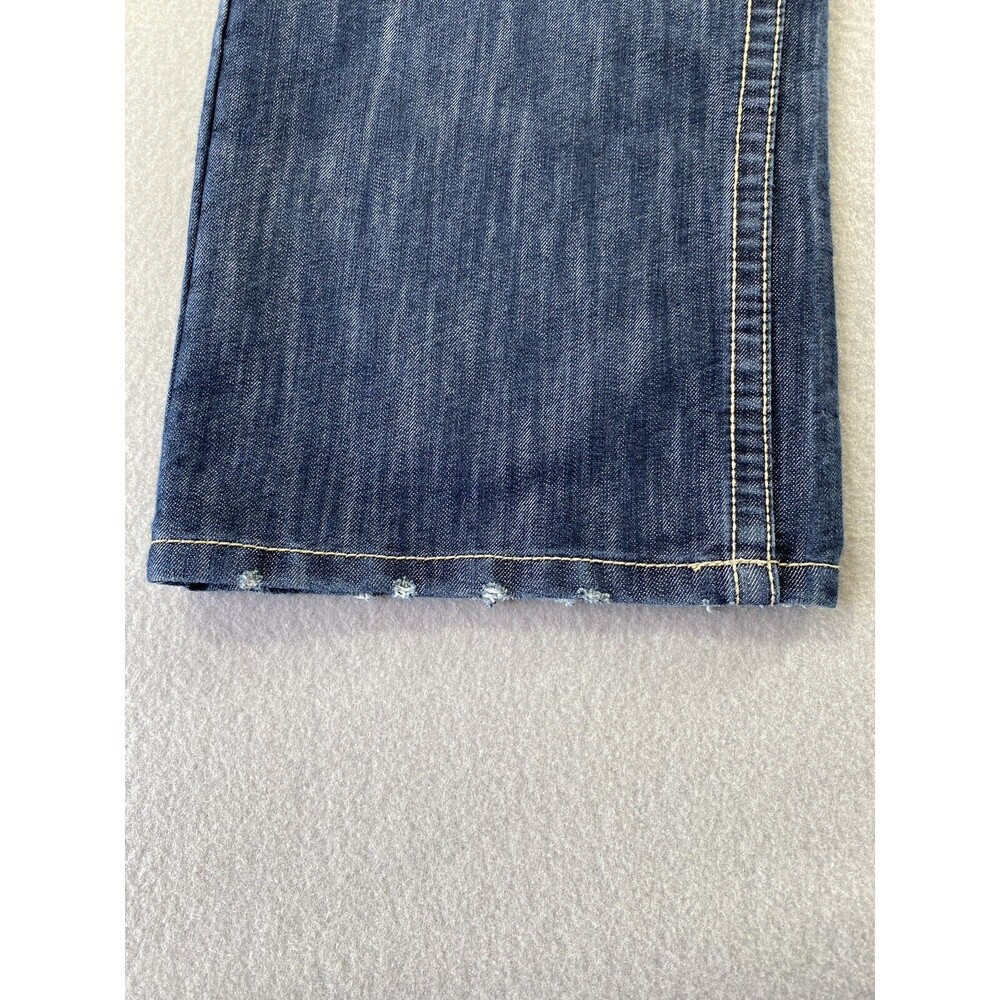 Brooklyn Xpress Jeans 39x31 Blue Denim Baggy Skater Loose Distressed Tag 42x34 - Picture 11 of 13